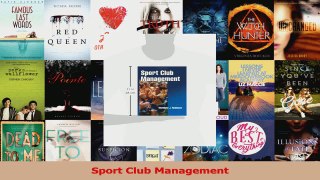 PDF Download  Sport Club Management PDF Full Ebook