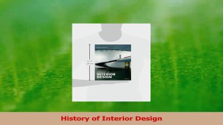 Read  History of Interior Design PDF Online