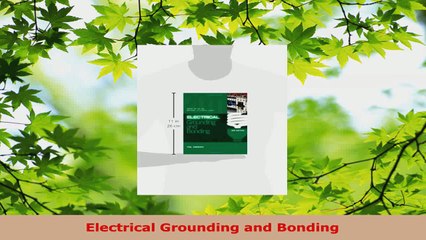 Download  Electrical Grounding and Bonding Ebook Online
