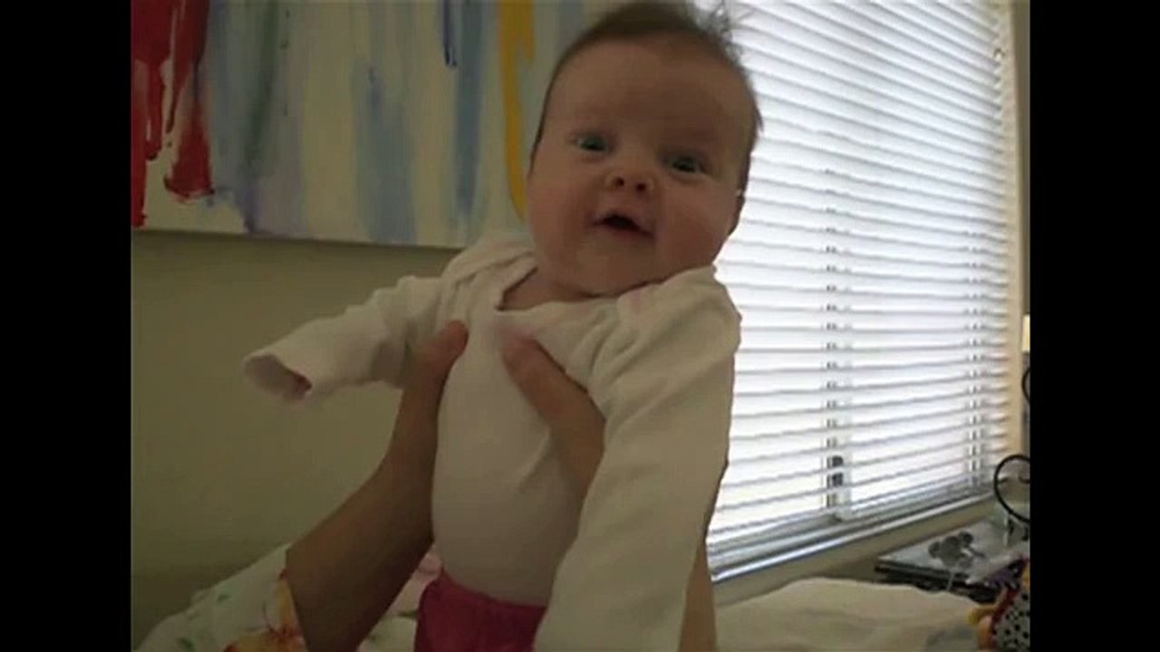 Baby goes crazy when dad farts   Laughing Babies   toddletale
