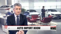 Korea's auto imports top US$10 bil. in 2015