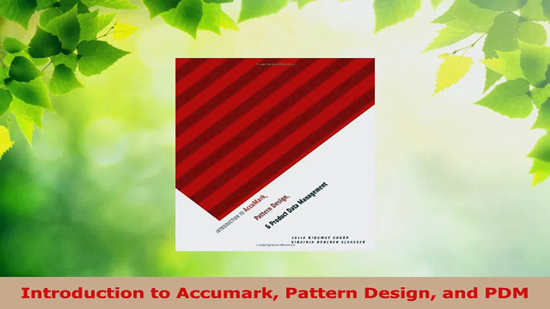 PDF Download  Introduction to Accumark Pattern Design and PDM Download Online