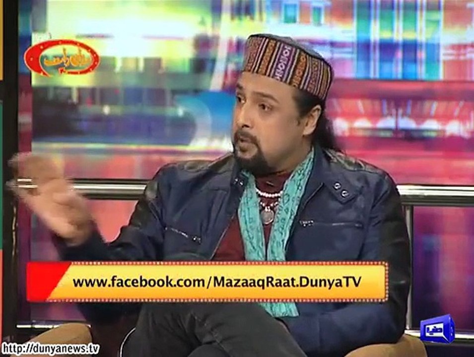 Amanullah Khan, Iftikhar Thakur, Mohsin Abbas Haider (DJ), Aima Baig, Salman Ahmad Join Vasay Chaudhry in Mazaaq Raat 04 jan 2016 Part 4 of 5