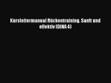 Kursleitermanual Rückentraining. Sanft und effektiv (DINA 4) PDF Download kostenlos