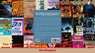 PDF Download  The Theory and Practice of Investment Management Asset Allocation Valuation Portfolio Download Online