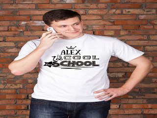 Самый популярный подарок на именины - Футболка мужская с вашим текстом Too cool for school в г. Астрахань