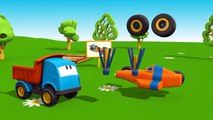 Cartoons for Children Leos RACING CAR Kids 3D Construction (мультики на английском)