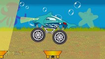 Dolphin Truck - Car Wash - Monster Trucks For Kids