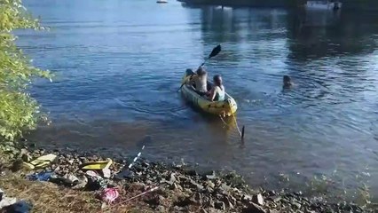 Father Pranks His Daughters On Inflatable