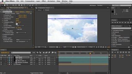 Adobe After Effects - Moving Clouds Tutorial - Curves Color Correction