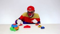 Toy Cars Childrens Car Clown: CAR OLYMPICS & FLYING JEEP! Videos for Kids (автомобиль кло