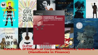 PDF Download  Handbook of Empirical Corporate Finance Volume 2 Handbooks in Finance Read Online