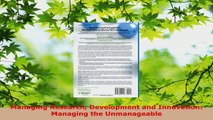 Download  Managing Research Development and Innovation Managing the Unmanageable PDF Free