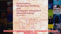 Automation Production Systems and Computer Integrated Manufacturing