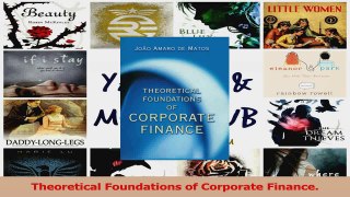 PDF Download  Theoretical Foundations of Corporate Finance Read Full Ebook