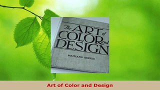 PDF Download  Art of Color and Design PDF Online