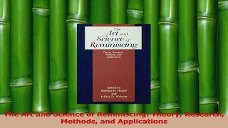 Download  The Art and Science of Reminiscing Theory Research Methods and Applications Ebook Online