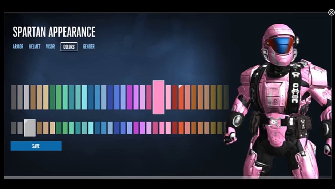 Halo 5 Customization - Color Swatches - Red, Orange