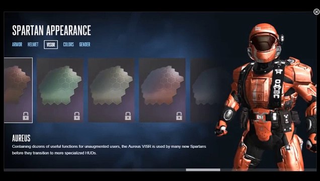 Halo 5 Customization - Visors - Aureus