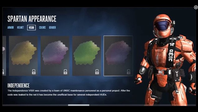 Halo 5 Customization - Visors - Indepenence