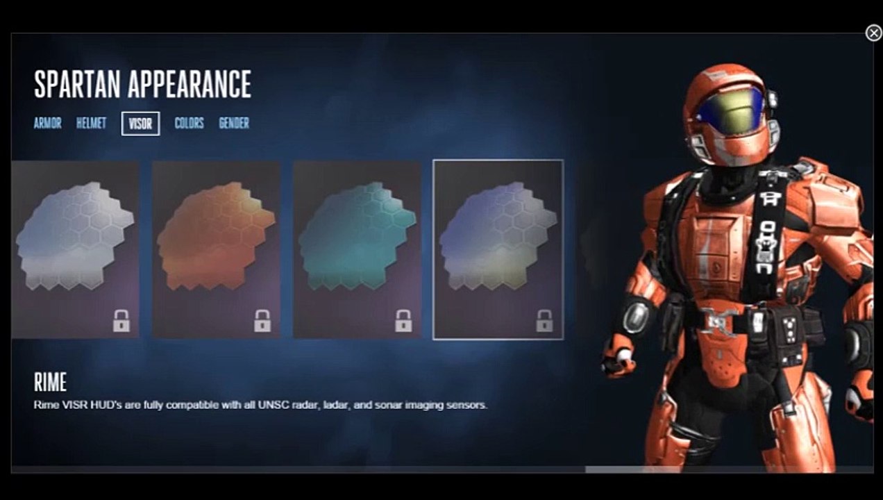 Halo 5 Customization - Visors - Resolute
