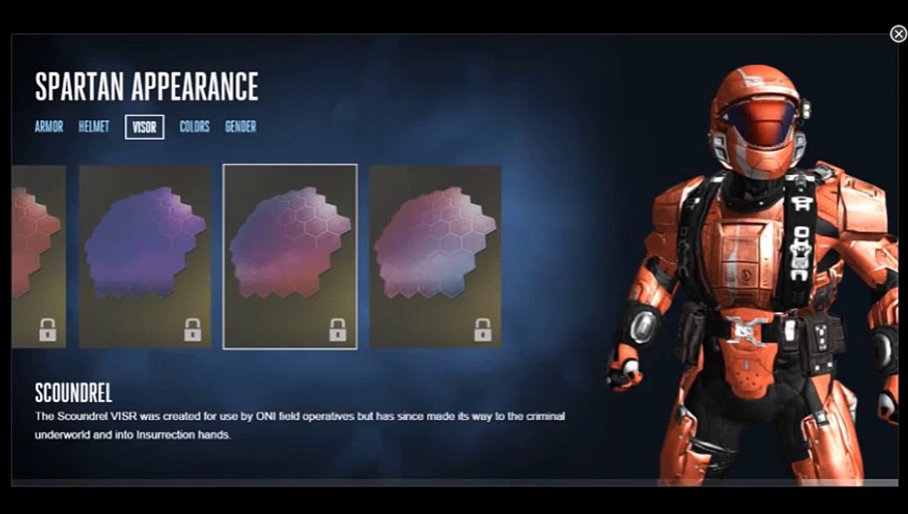 Halo 5 Customization - Visors - Scoundrel