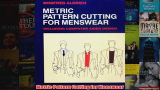 Metric Pattern Cutting for Menswear