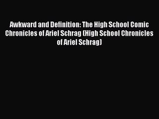 Awkward and Definition: The High School Comic Chronicles of Ariel Schrag (High School Chronicles