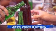 Societal cost of excessive drinking, smoking, obesity grows in S.Korea / YTN