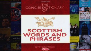 The Concise Dictionary of Scottish Words and Phrases