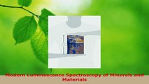 Read  Modern Luminescence Spectroscopy of Minerals and Materials Ebook Free