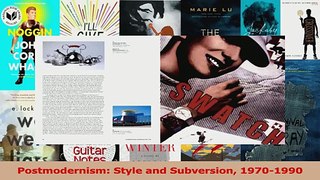 PDF Download  Postmodernism Style and Subversion 19701990 Read Online