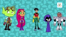Finger Family Rhymes Teen Titans Go Cartoon | Finger Family Children Nursery Rhymes 2D Ani