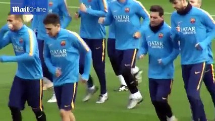 Barcelona all smiles in training as transfer ban ends