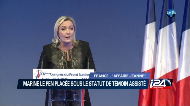Marine Le Pen placée sous le statut de témoin assisté