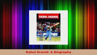 PDF Download  Rahul Dravid A Biography PDF Online