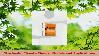 Read  Stochastic Climate Theory Models and Applications EBooks Online
