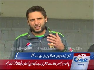National T-20 captain Shahid Afridi criticizes media