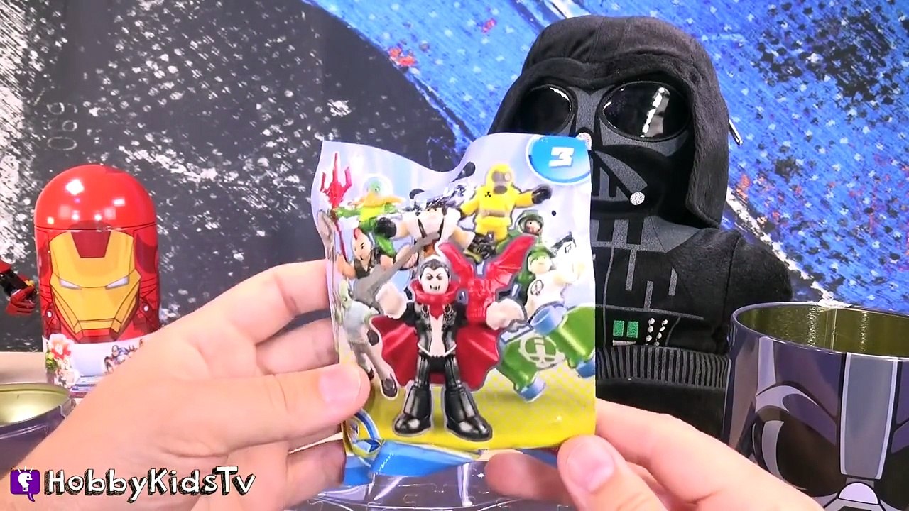 Puzzle SURPRISE TOYS Villains + Super Heroes! Tin Can Blind Marvel Imaginext Bags By Hobby
