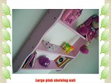 70cm H Pink Girls Bedroom Shelves Toy Storage Kids Bookcase Kids Furniture Shelf Pine Shelves.