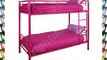 Florida Contemporary Modern Metal 3ft Single Bunk Bed Strong Alloy Frame in Pretty Princess