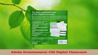 Read  Adobe Dreamweaver CS6 Digital Classroom PDF Free