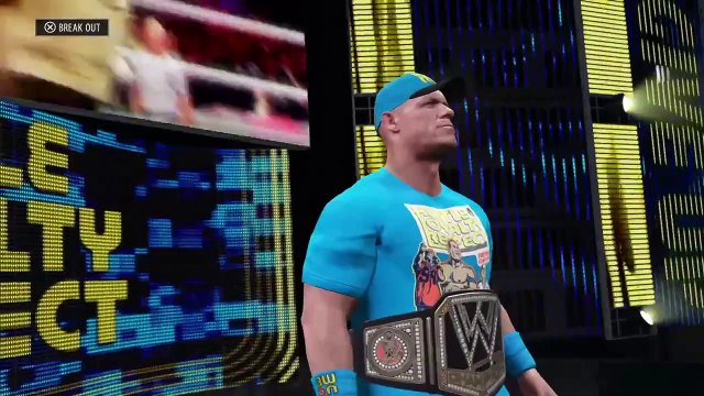 Brock Lesnar vs John Cena for CNZ World HeavyWeight Championship Summerslam 2014 CNZ 2k16