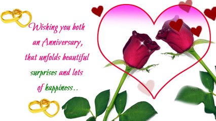 Happy Wedding Anniversary Greeting Ecard HD