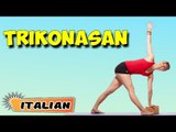 Trikonasana | Yoga per principianti | Yoga For Slimming & Tips | About Yoga in Italian