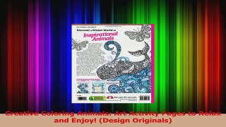 PDF Download  Creative Coloring Animals Art Activity Pages to Relax and Enjoy Design Originals Download Full Ebook