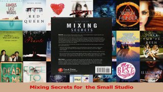 PDF Download  Mixing Secrets for  the Small Studio Download Full Ebook