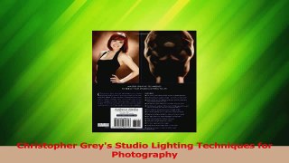 PDF Download  Christopher Greys Studio Lighting Techniques for Photography Download Online