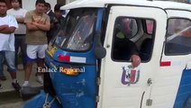 Video cámaras Mototaxis sufren aparatoso accidente de tránsito Cajamarca