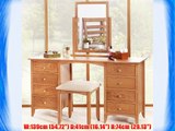Edward Hopper OAK dressing table ONLY large dressing table with metal runners Partially Assembled